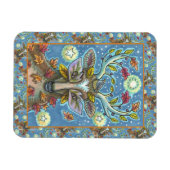 KUNSTMATIGE KUNSTSTROOM IN AUTUMN FOREST, BIRD NES MAGNEET (Horizontaal)