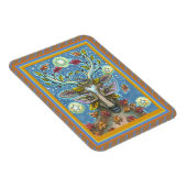 KUNSTMATIGE KUNSTSTROOM IN AUTUMN FOREST, BIRD NES MAGNEET (Rechterzijde)