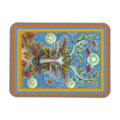 KUNSTMATIGE KUNSTSTROOM IN AUTUMN FOREST, BIRD NES MAGNEET (Horizontaal)