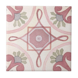 Kunstmatige, met de hand geschilderde florale Wate Tegeltje