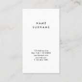 Kunstmatige Mint Gold Waterverf Verticaal Visiteka Visitekaartje (Achterkant)