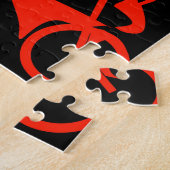Kunstmatige motorfiets legpuzzel (Zijkant)