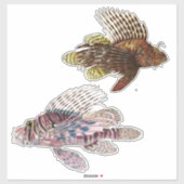 Kunstmatige onderdrukking Tropische visillustratie Sticker (Vel)