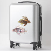 Kunstmatige onderdrukking Tropische visillustratie Sticker (Koffer)