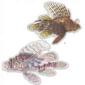 Kunstmatige onderdrukking Tropische visillustratie Sticker (Voorkant)