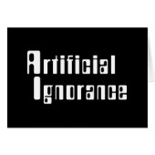 Kunstmatige onwetendheid Kaart (Voorkant Horizontaal)