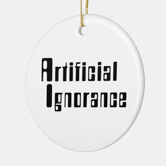 Kunstmatige onwetendheid keramisch ornament (Links)