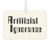 Kunstmatige onwetendheid luchtverfrisser (Achterkant)