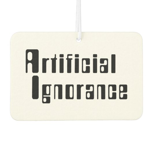 Kunstmatige onwetendheid luchtverfrisser (Voorkant)