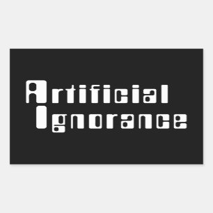Kunstmatige onwetendheid Rechthoekige Sticker
