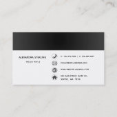 Kunstmatige Oranje Abstracte Waterverf Kunst Visitekaartje (Achterkant)