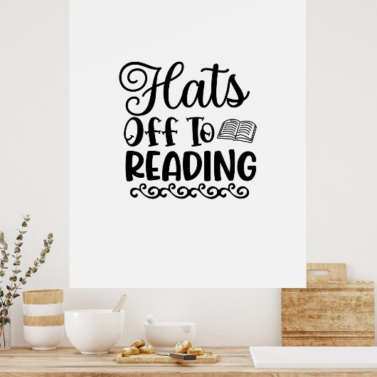 Kunstmatige Petten lezen Poster (Keuken)