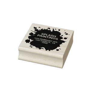 Kunstmatige plaspband voor verf - Artsy Return Add Rubberstempel