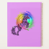 Kunstmatige regenboog Unicorn gepersonaliseerd Planner (Achterkant)