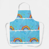 Kunstmatige regenboogkleurige kunst schort (Voorkant)