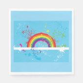 Kunstmatige regenboogkleurige kunst servet (Voorkant)