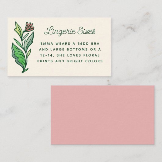 Kunstmatige Scandinavische Vrijgezellenfeest Linge Informatiekaartje (Voorkant / Achterkant)