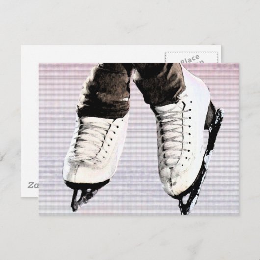 Kunstmatige Schaatsen Briefkaart (Voorkant / Achterkant)