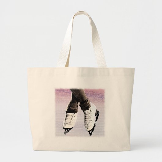 Kunstmatige Schaatsen Grote Tote Bag (Voorkant)