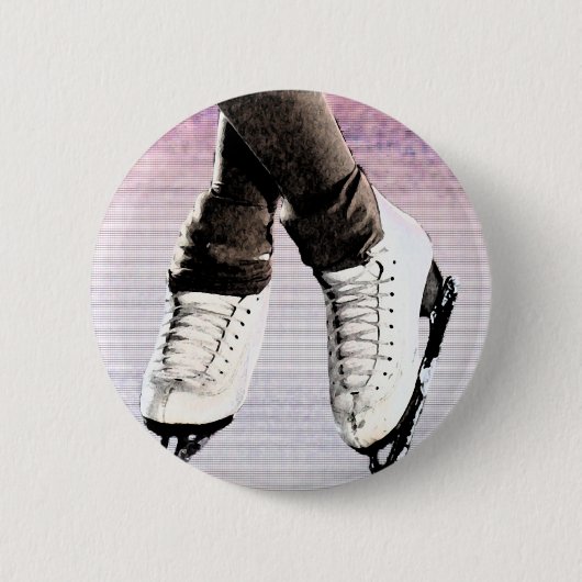 Kunstmatige Schaatsen Ronde Button 5,7 Cm (Voorkant)