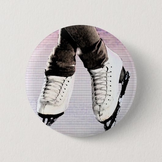 Kunstmatige Schaatsen Ronde Button 5,7 Cm (Voorkant)