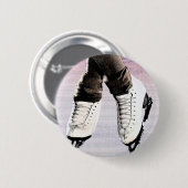 Kunstmatige Schaatsen Ronde Button 5,7 Cm (Voorkant /achterkant)