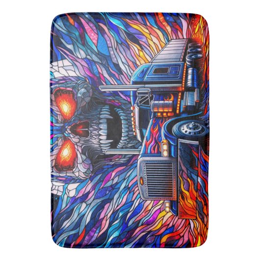 Kunstmatige schedelontwerp badmat (Voorkant Verticaal)