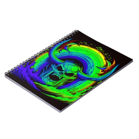 Kunstmatige schedelontwerp notitieboek (Linkerzijde)