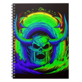 Kunstmatige schedelontwerp notitieboek (Voorkant)