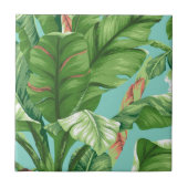 Kunstmatige schilderij van bananenbladeren en -wat tegeltje (Voorkant)