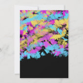 Kunstmatige schilderkunst Schort geboortedag Kaart (Achterkant)