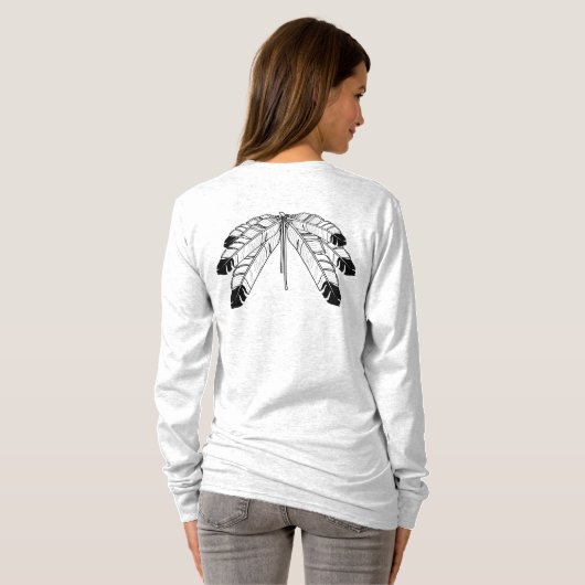 Kunstmatige Shirten Meisjes Tribale Wildlife Shirt (Achterkant volledig)