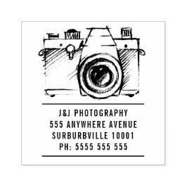 Kunstmatige SLR-filmcamera Fotograaf Rubber Stempe Rubberstempel