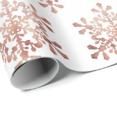 Kunstmatige sneeuwvlokken voor roos met kerstmis cadeaupapier (Rol Hoek)