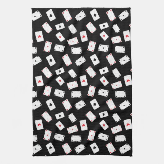 Kunstmatige speelkaarten theedoek (Verticaal)