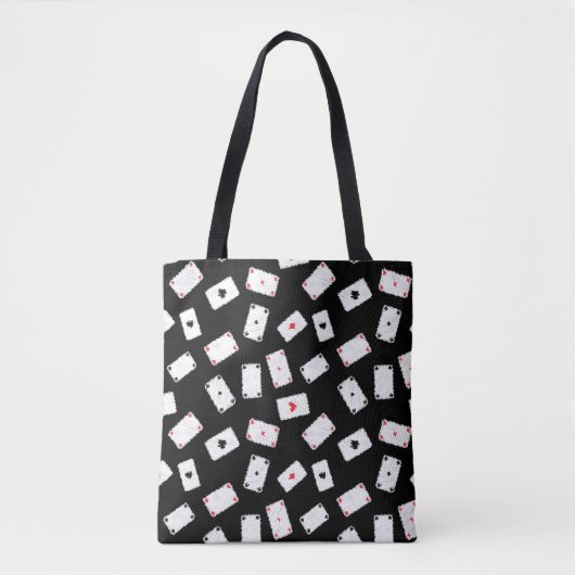 Kunstmatige speelkaarten tote bag (Voorkant)