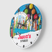 Kunstmatige Studio wandklok (Hoek)