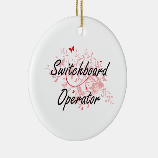 Kunstmatige taakontwerp voor switchbordbeheerder m keramisch ornament (Rechts)