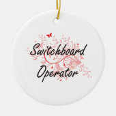 Kunstmatige taakontwerp voor switchbordbeheerder m keramisch ornament (Voorkant)