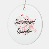 Kunstmatige taakontwerp voor switchbordbeheerder m keramisch ornament (Links)