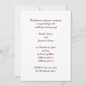 Kunstmatige Tan Burlap die weduwen oproept Kaart (Achterkant)