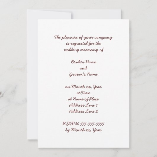 Kunstmatige Tan Burlap die weduwen oproept Kaart (Achterkant)