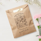 Kunstmatige tassen voor rollen bedankzakje (Gezegeld)