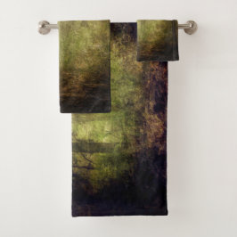 Kunstmatige textuur achtergrond van Oerwoud  Bad Handdoek