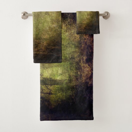 Kunstmatige textuur achtergrond van Oerwoud  Bad Handdoek (Insitu)