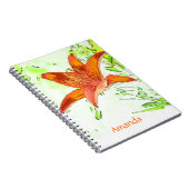 Kunstmatige tijger Lily - Aangepaste laptop Notitieboek (Rechterzijde)