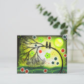 KUNSTMATIGE Tortelduifjes DOOR LORI EVERETT briefk Briefkaart (Staand voorkant)