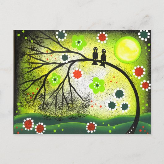 KUNSTMATIGE Tortelduifjes DOOR LORI EVERETT briefk Briefkaart (Voorkant)