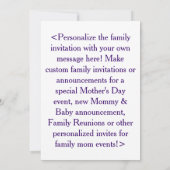 Kunstmatige uitvindingen voor moeder en dochter kaart (Achterkant)