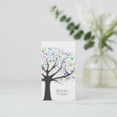 Kunstmatige unieke Visitekaartje kunst ontwerper (Staand voorkant)